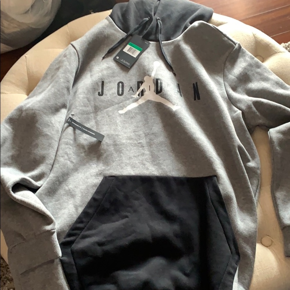 Gray/Black Jordan hoodie
